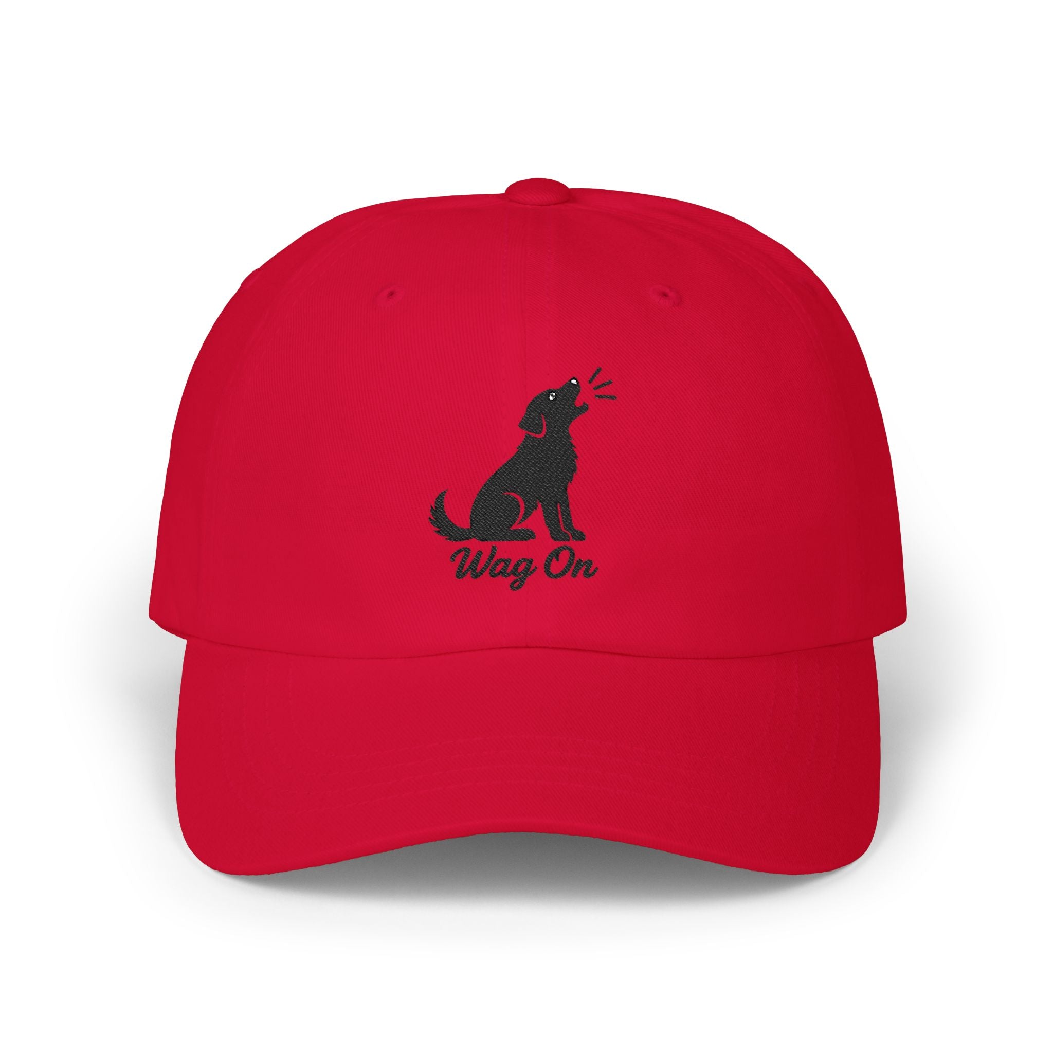 Wag On Cap — Embroidered Barking Dog Hat