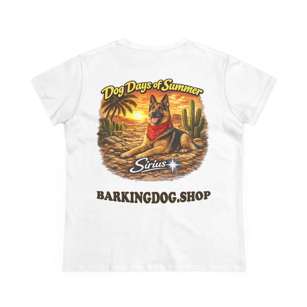 German Shepherd Dog Cactus T-Shirt Wag On™ Dog Days of Summer