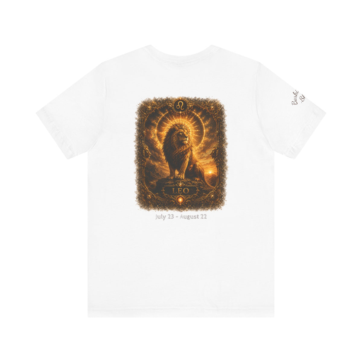 Leo Zodiac T Shirt Horoscope Collection Lion Graphic Tee Wag On BarkingDog Shop