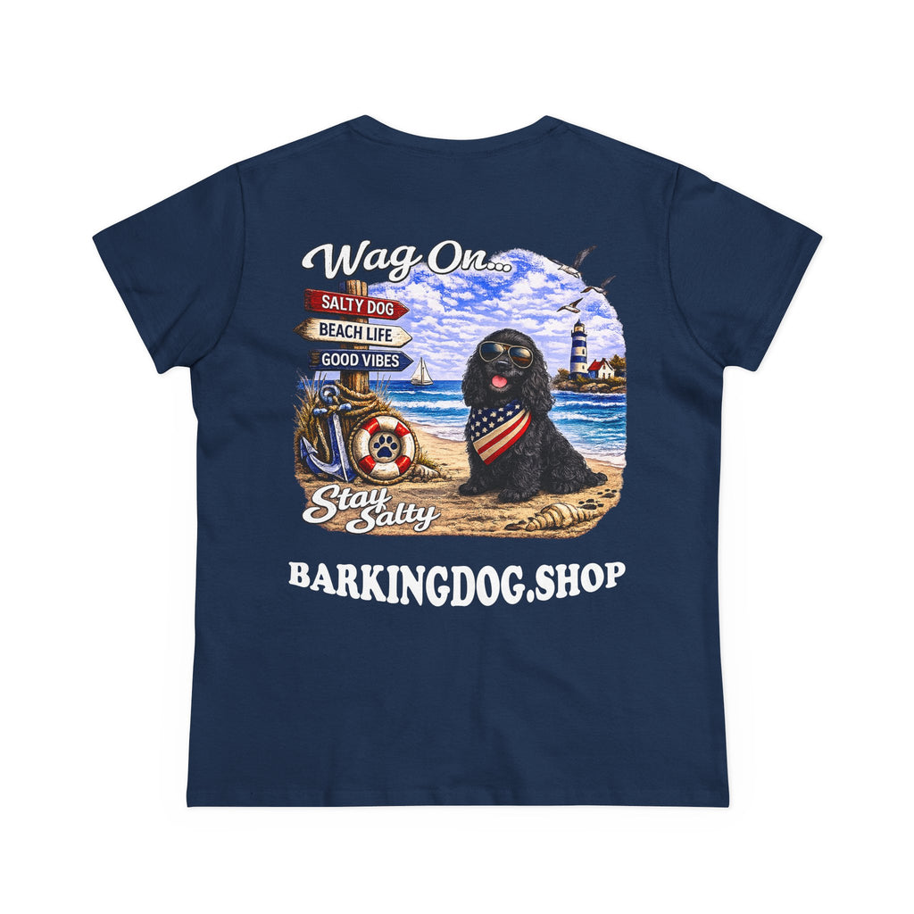 Cocker Spaniel Dog Beach T Shirt Wag On™ Stay Salty
