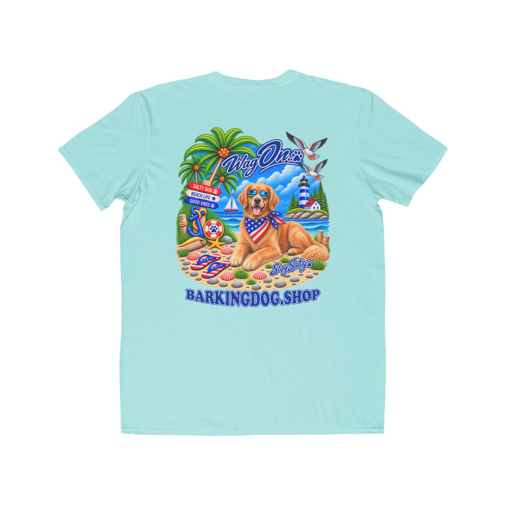 Golden Retriever Stay Salty T Shirt Beach Collection Salty Pup Beach Life Graphic Tee Wag On BarkingDog Shop