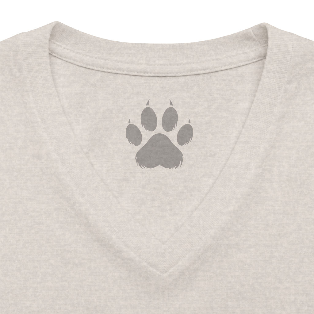 Poodle Baccarat Womens V Neck T Shirt Casino Collection Funny Casino Dog Graphic Tee Wag On BarkingDog Shop