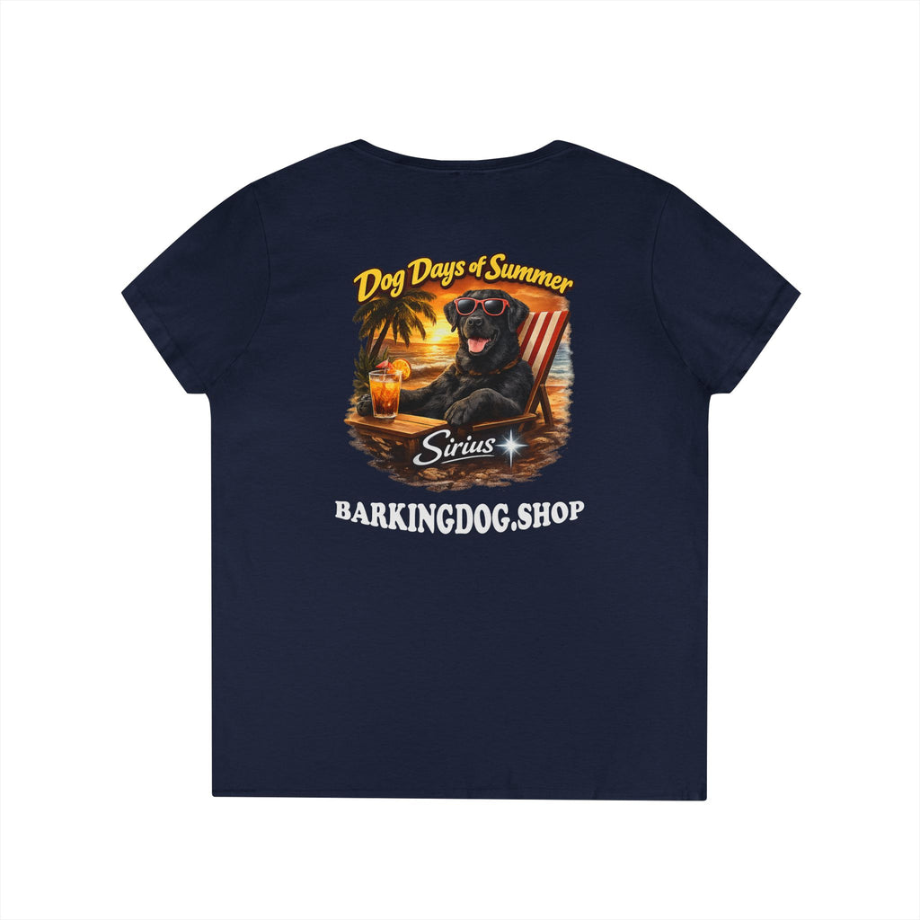 Black Labrador Dog Beach Chair T-Shirt Wag On™ Dog Days of Summer