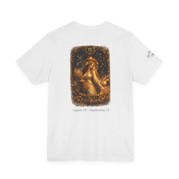 Virgo Zodiac Tee — Illustrated Virgo Goddess Astrology T-Shirt
