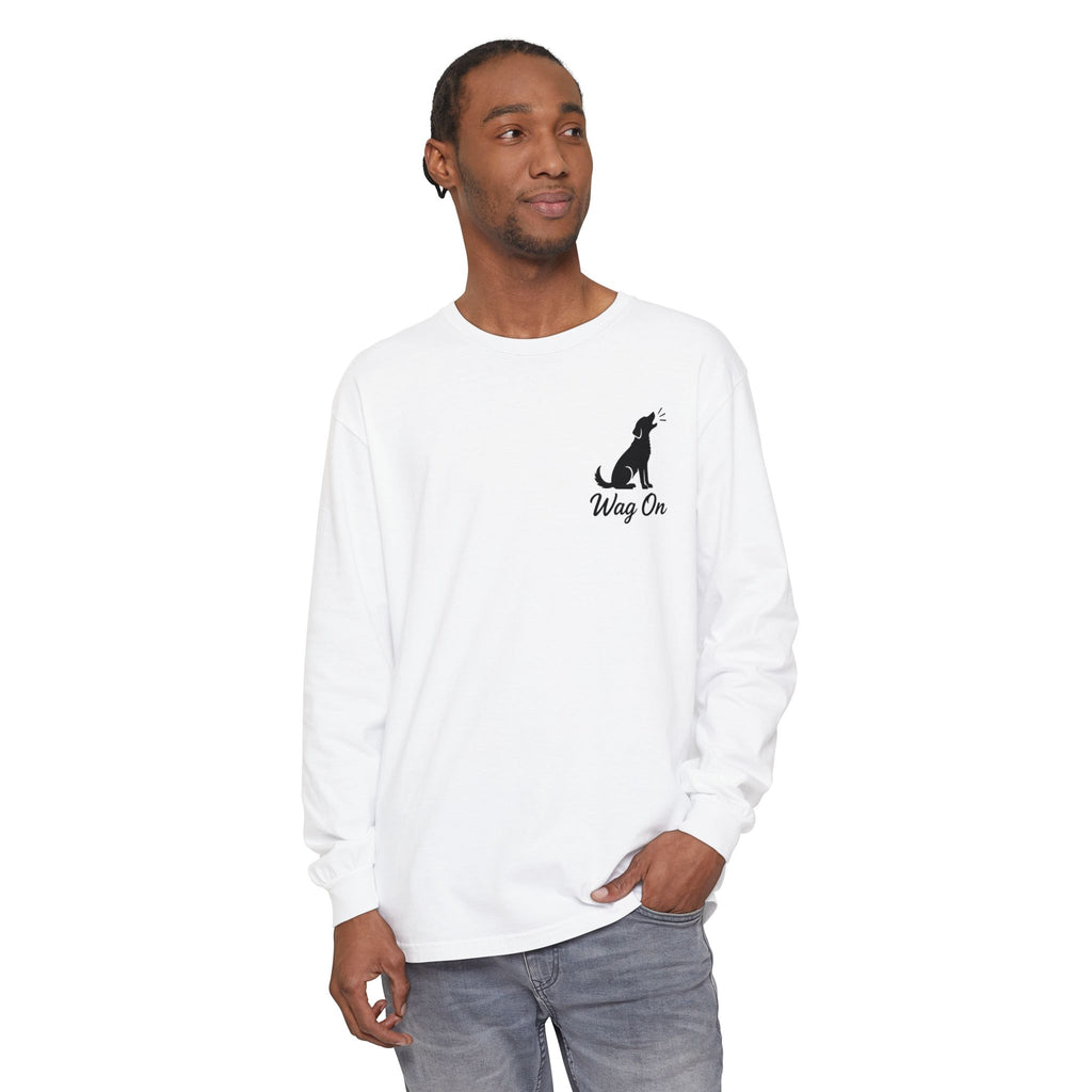 Freedom 250 Grand Prix Long Sleeve T-Shirt — "Wag On" Dog Rally Race Tee