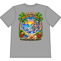 Dalmatian Beach Life Canine T Shirt Beach Collection Living the Beach Life Tropical Graphic Tee Wag On BarkingDog Shop