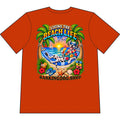 Dalmatian Beach Life Canine T Shirt Beach Collection Living the Beach Life Tropical Graphic Tee Wag On BarkingDog Shop