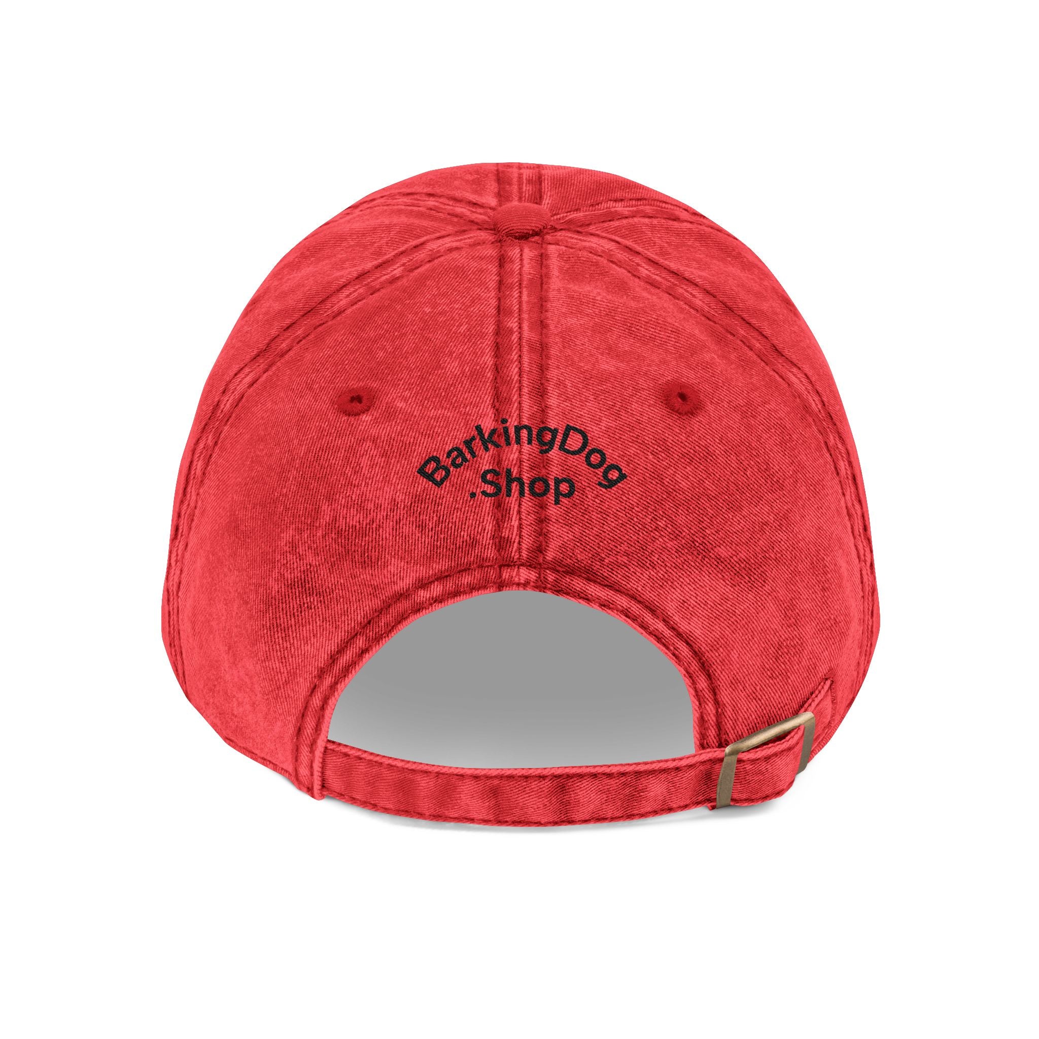 Embroidered Vintage Dog Cap - 'Wag On' Washed Baseball Hat