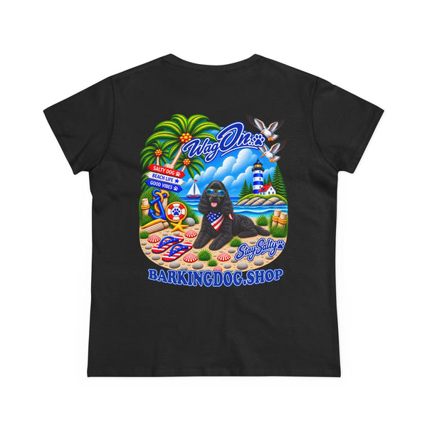 Cocker Spaniel Stay Salty T Shirt Beach Collection Salty Pup Beach Life Graphic Tee Wag On BarkingDog Shop