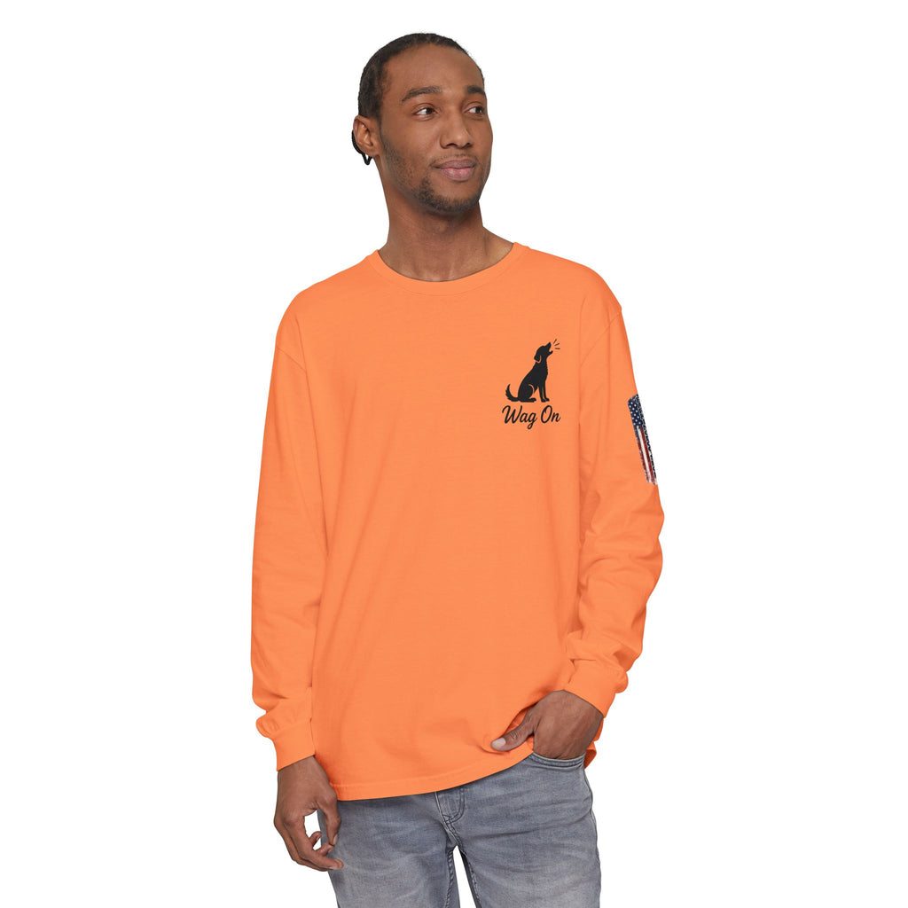 New York Knicks 2026 NBA Champions Long Sleeve T‑Shirt — 'Wag On' Dog Logo