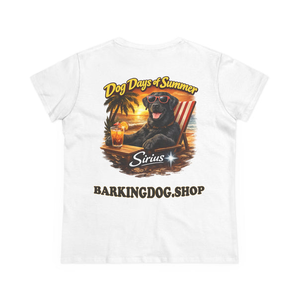 Black Labrador Dog Beach Chair T-Shirt Wag On™ Dog Days of Summer
