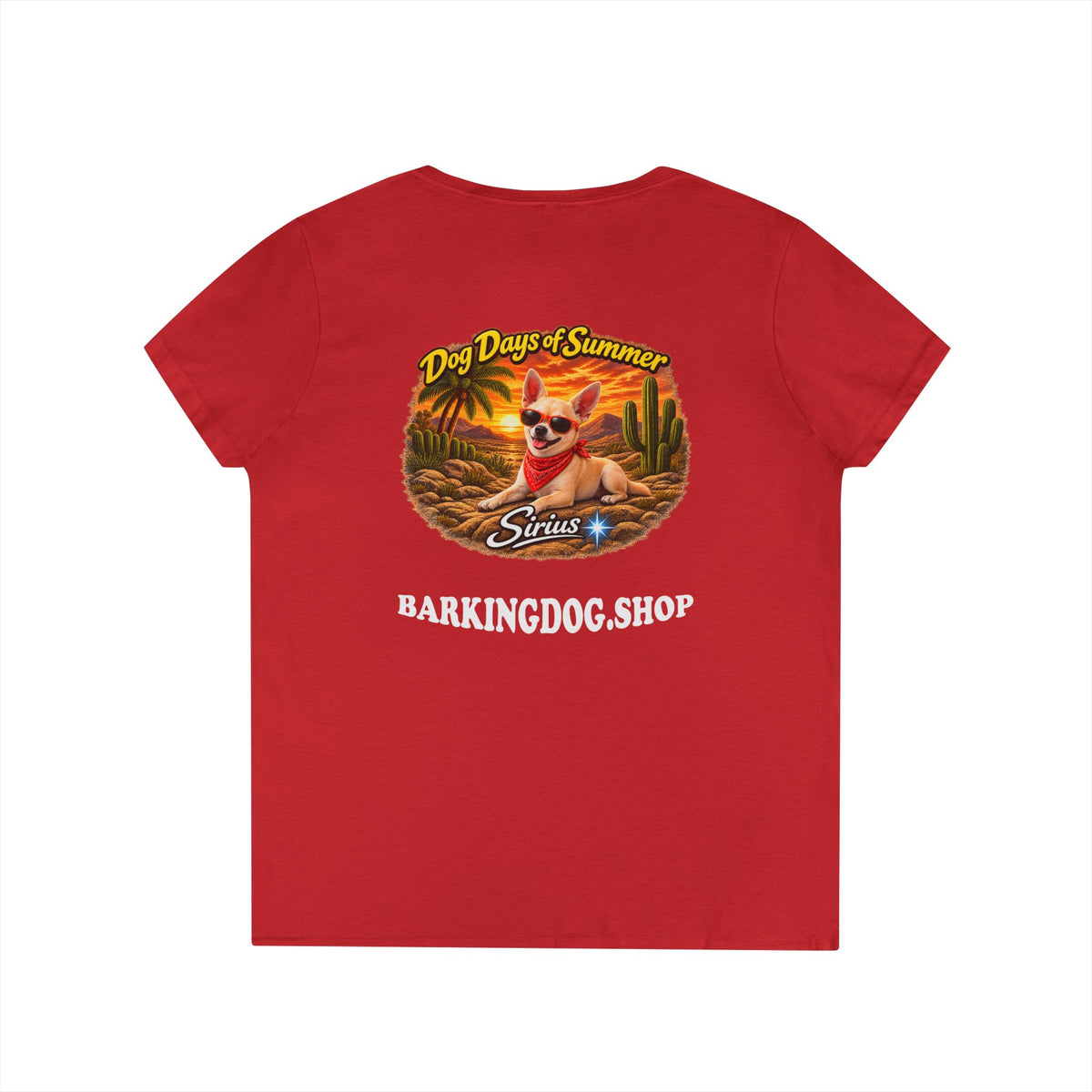 Chihuahua Cactus T Shirt Dog Days Of Summer Beach Dog Lover Graphic Tee Wag On BarkingDog Shop