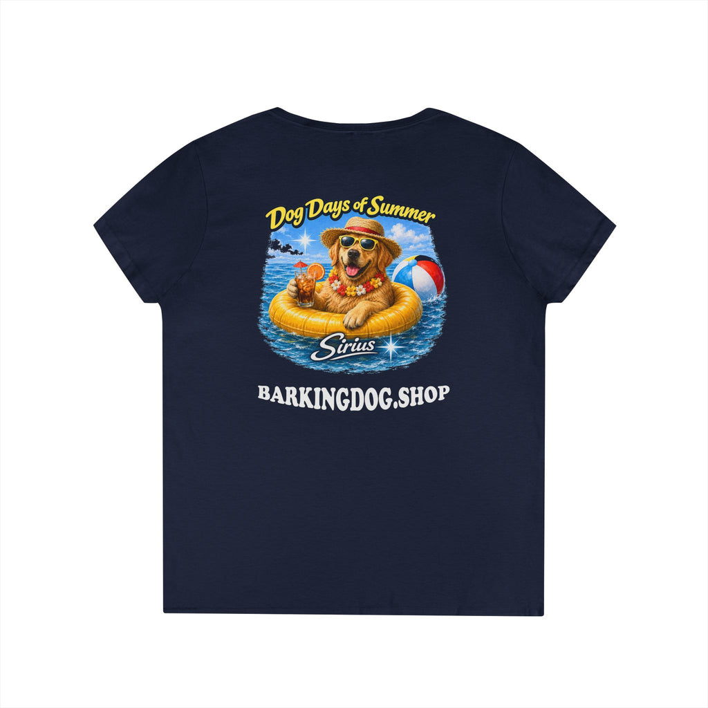 Golden Retriever Dog Inner Tube T-Shirt Wag On™ Dog Days of Summer