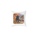 Black Labrador Maine Lake Autumn Throw Pillow White Home Decor Collection Fall Mountain Dog Decor BarkingDog Shop