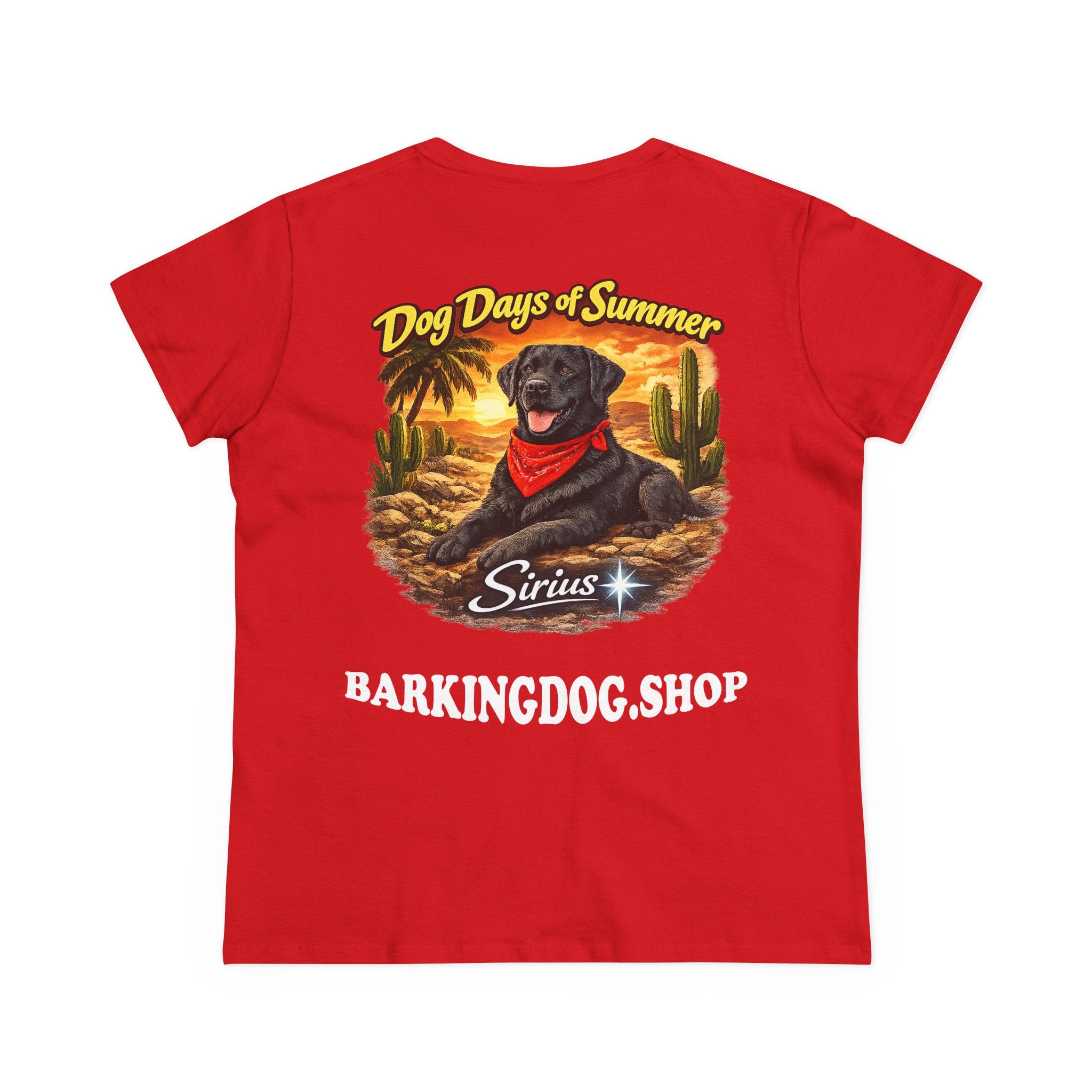 Black Labrador Dog Cactus T-Shirt Wag On™ Dog Days of Summer