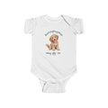 Goldendoodle Puppy Infant Bodysuit Babies and Puppies Collection Wag On Baby Onesie BarkingDog Shop