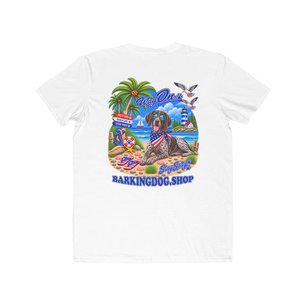 German Shorthair Pointer Stay Salty T Shirt Beach Collection Salty Pup Beach Life Graphic Tee Wag On BarkingDog Shop