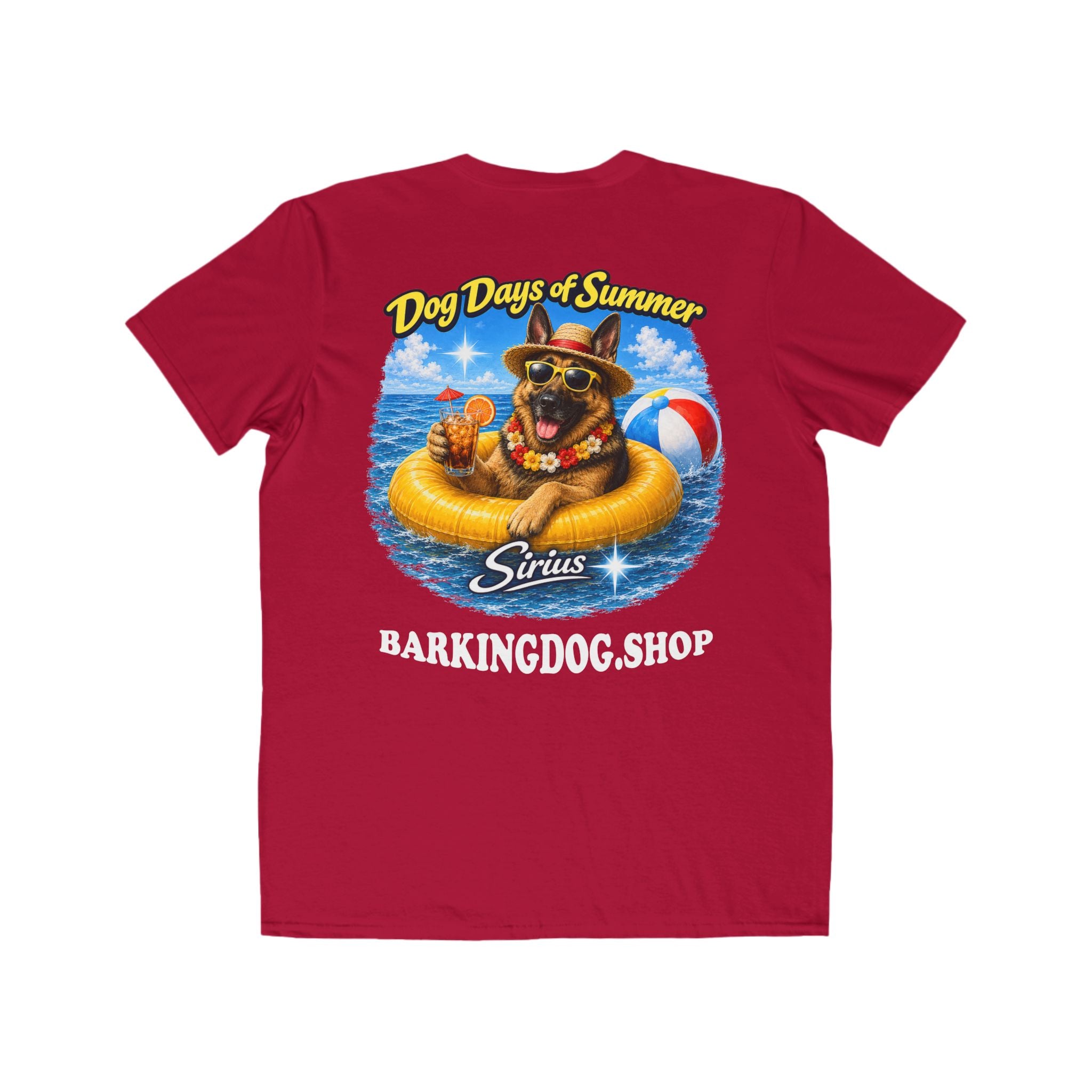 German Shepherd Inner Tube T-Shirt Wag On™ Dog Days of Summer
