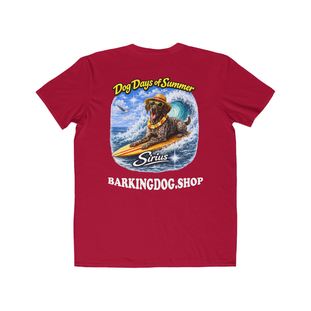 German Shorthair Pointer Surfboard T-Shirt Wag On™ Dog Days of Summer