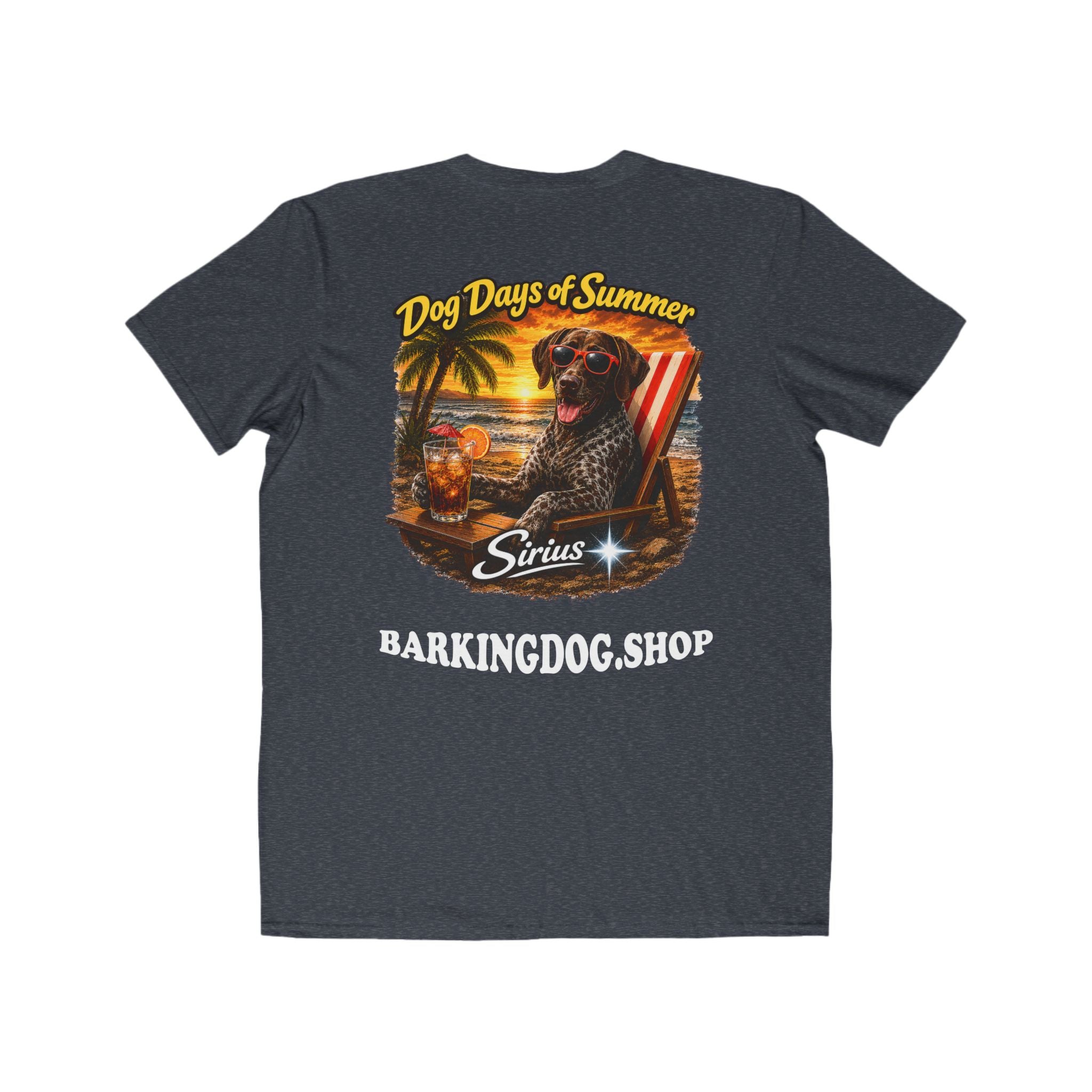 German Shorthair Pointer Beach Chair T-Shirt Wag On™ Dog Days of Summer