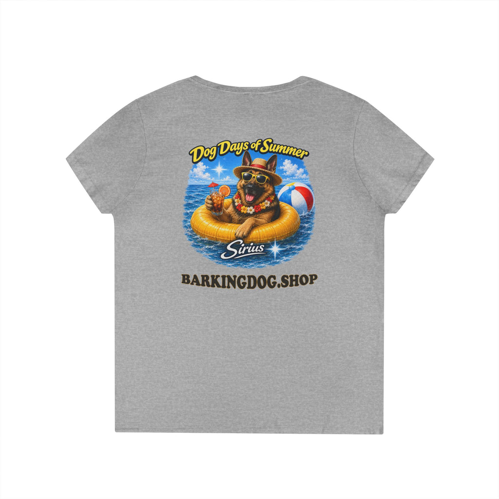 German Shepherd Dog Inner Tube T-Shirt Wag On™ Dog Days of Summer