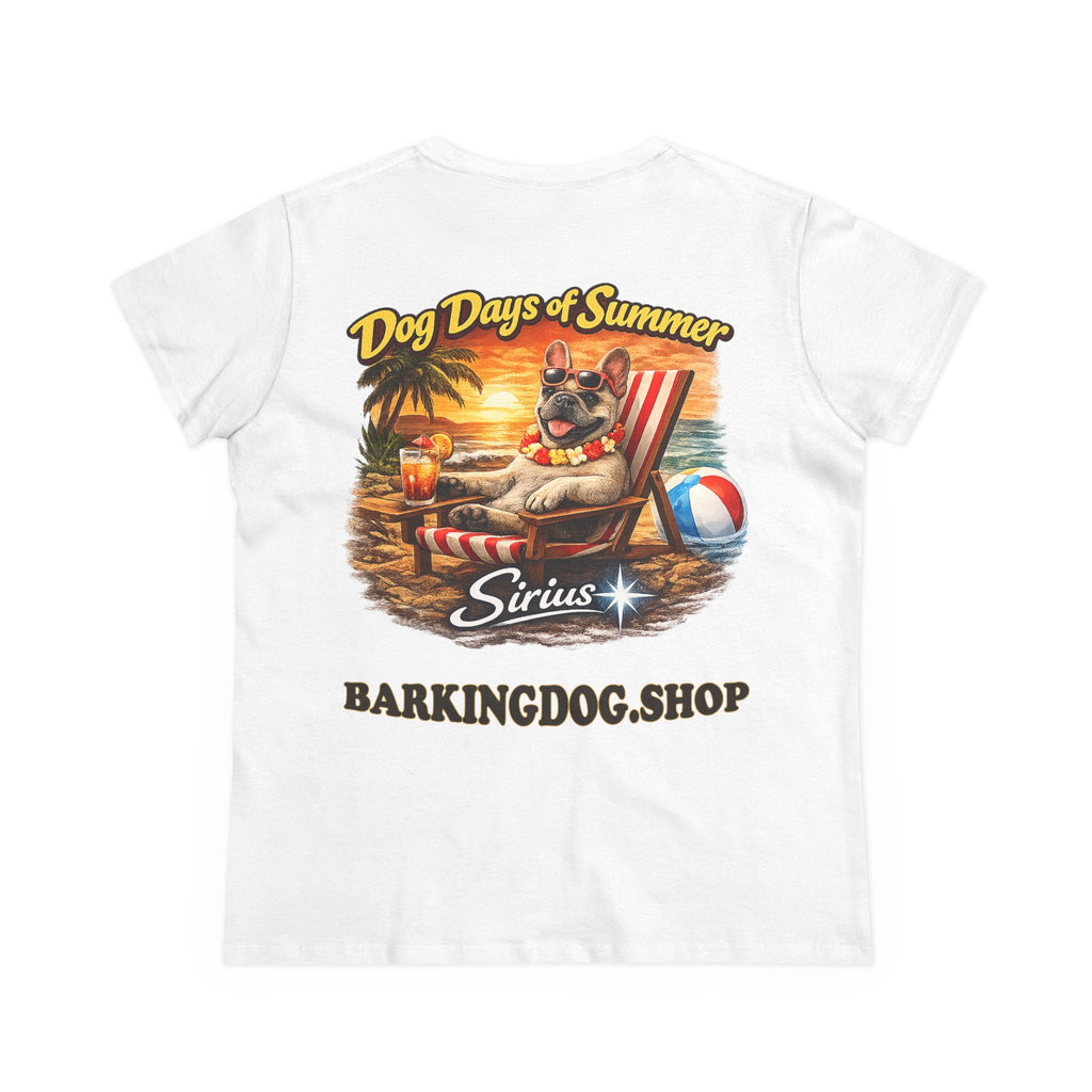 French Bull Dog Beach Chair T-Shirt Wag On™ Dog Days of Summer