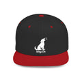 Copy of Wag On Snapback Hat — Embroidered Howling Dog Flat Bill Cap
