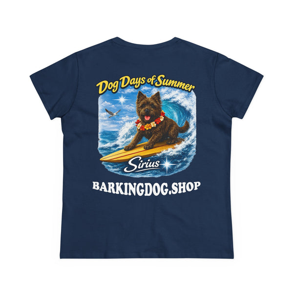 Cairn Terrier Dog Surfboard T-Shirt Wag On™ Dog Days of Summer