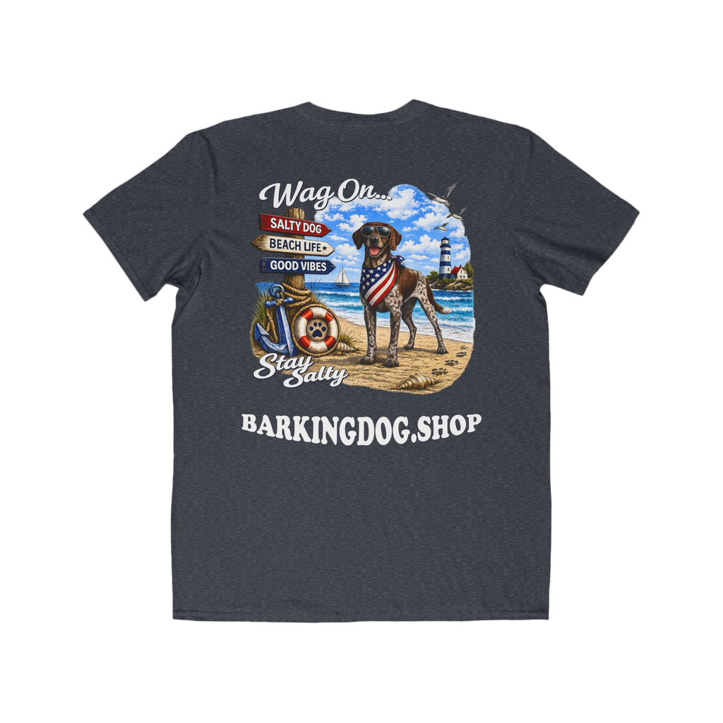 German Shorthair Pointer Dog Beach T Shirt Wag On™ Stay Salty