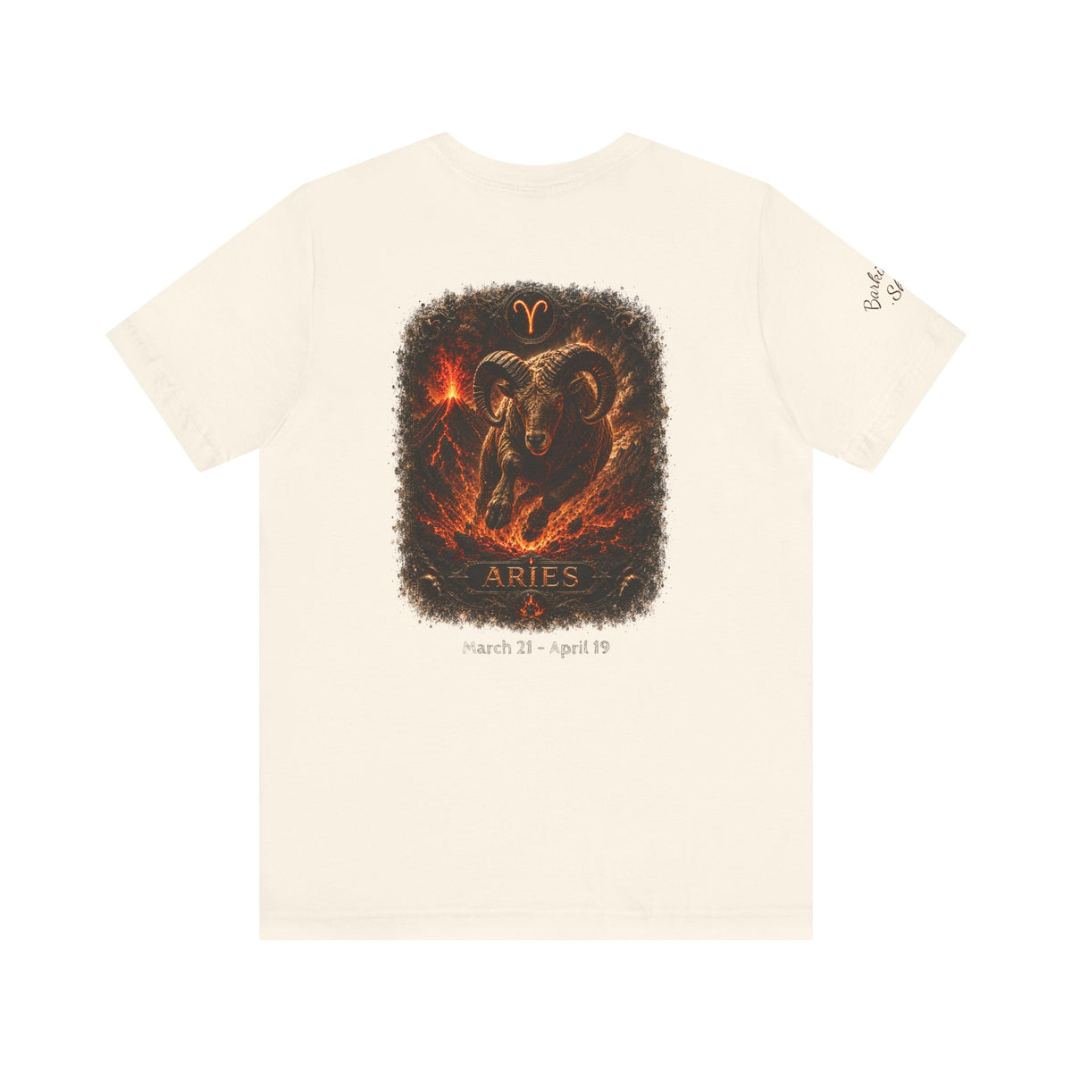 Aries Fire Ram Zodiac T‑Shirt — Bold Astrological Graphic Tee