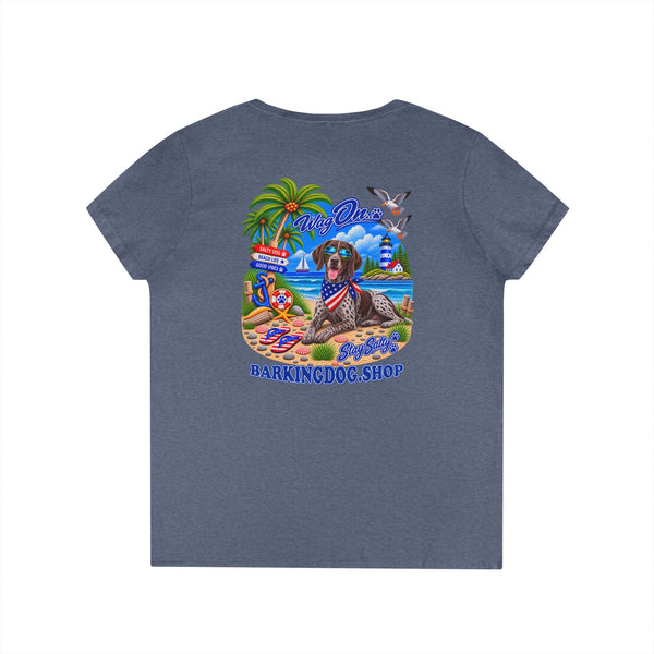 German Shorthair Pointer Stay Salty T Shirt Beach Collection Salty Pup Beach Life Graphic Tee Wag On BarkingDog Shop