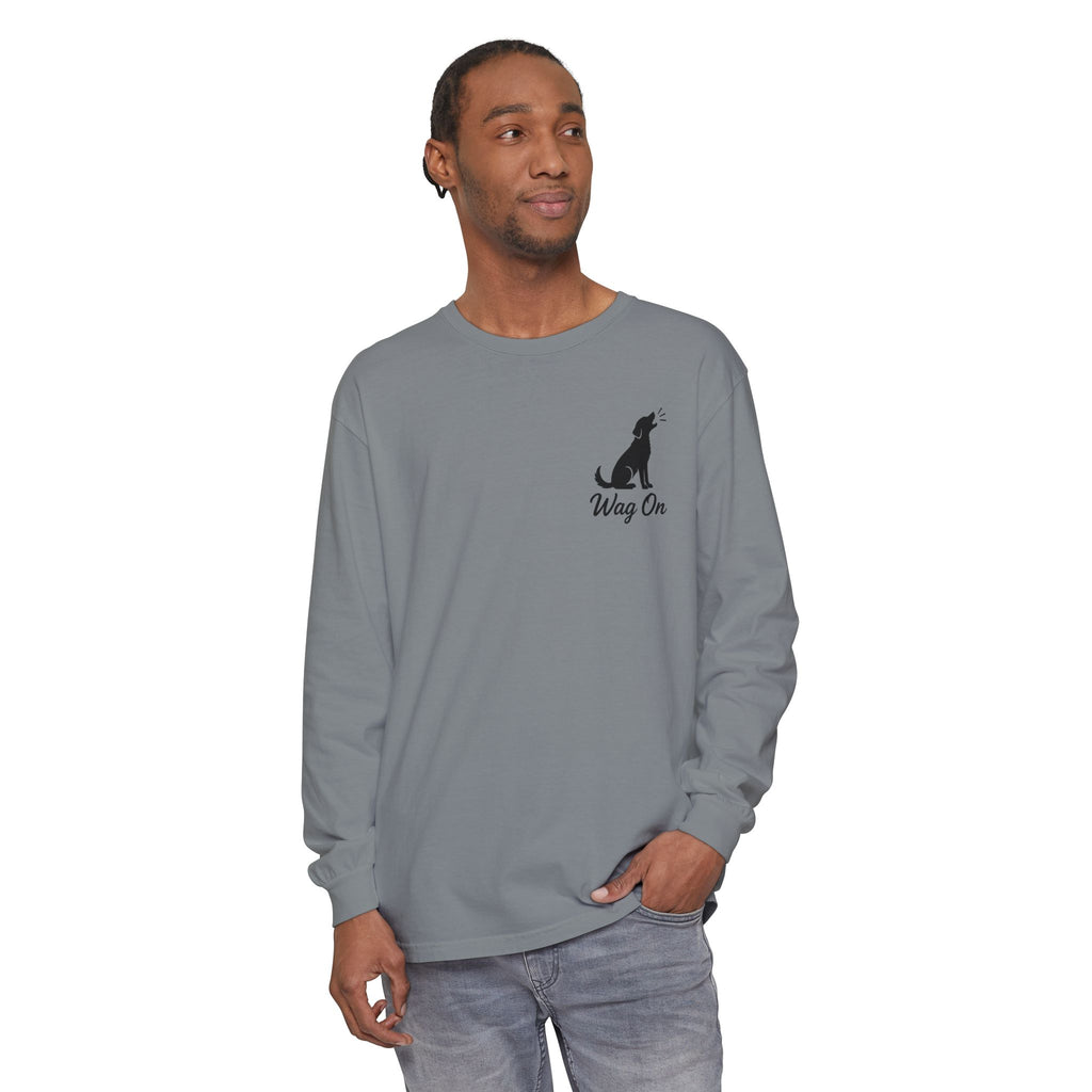 Freedom 250 Grand Prix Long Sleeve T-Shirt — "Wag On" Dog Rally Race Tee