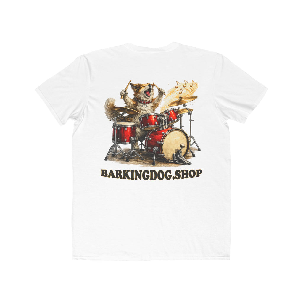 Drummer Dog T Shirt Music Collection Funny Dog Drummer Music Graphic Tee Wag On BarkingDog Shop