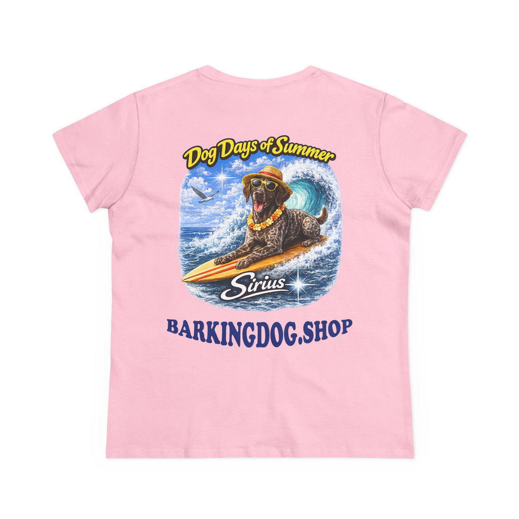 German Shorthair Pointer Dog Surfboard T-Shirt Wag On™ Dog Days of Summer