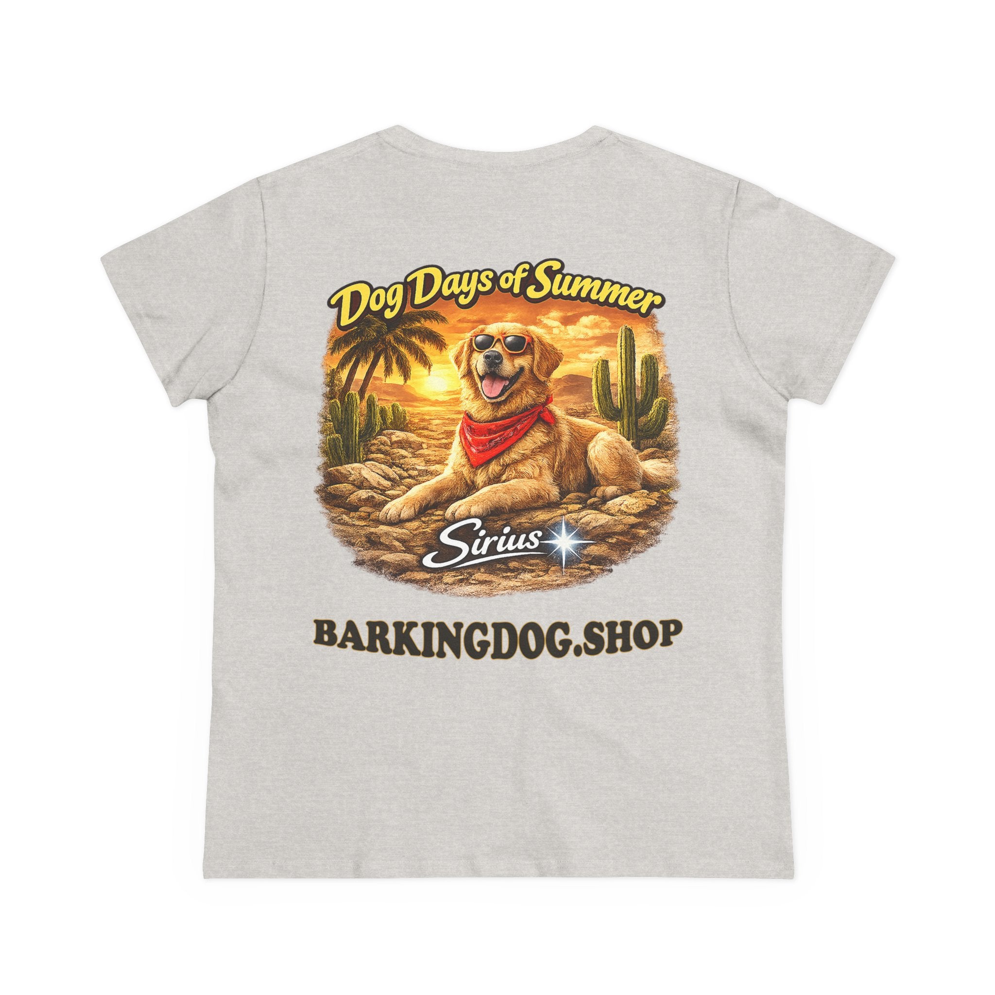 Golden Retriever Dog Cactus T-Shirt Wag On™ Dog Days of Summer