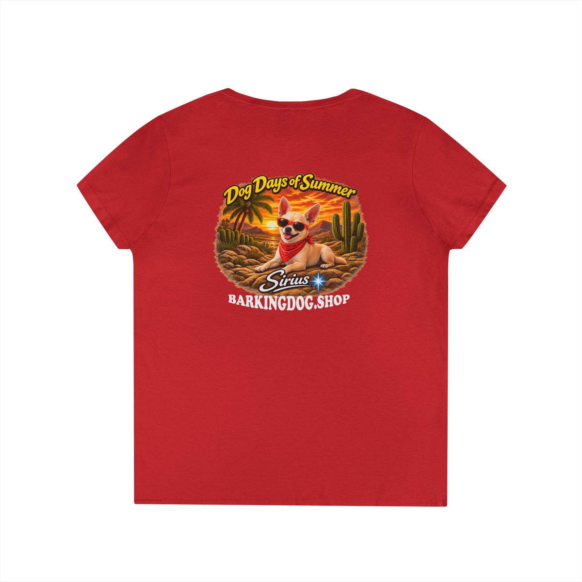 Chihuahua Cactus T Shirt Dog Days Of Summer Beach Dog Lover Graphic Tee Wag On BarkingDog Shop