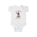 French Bulldog Puppy Infant Bodysuit Babies and Puppies Collection Wag On Baby Onesie BarkingDog Shop