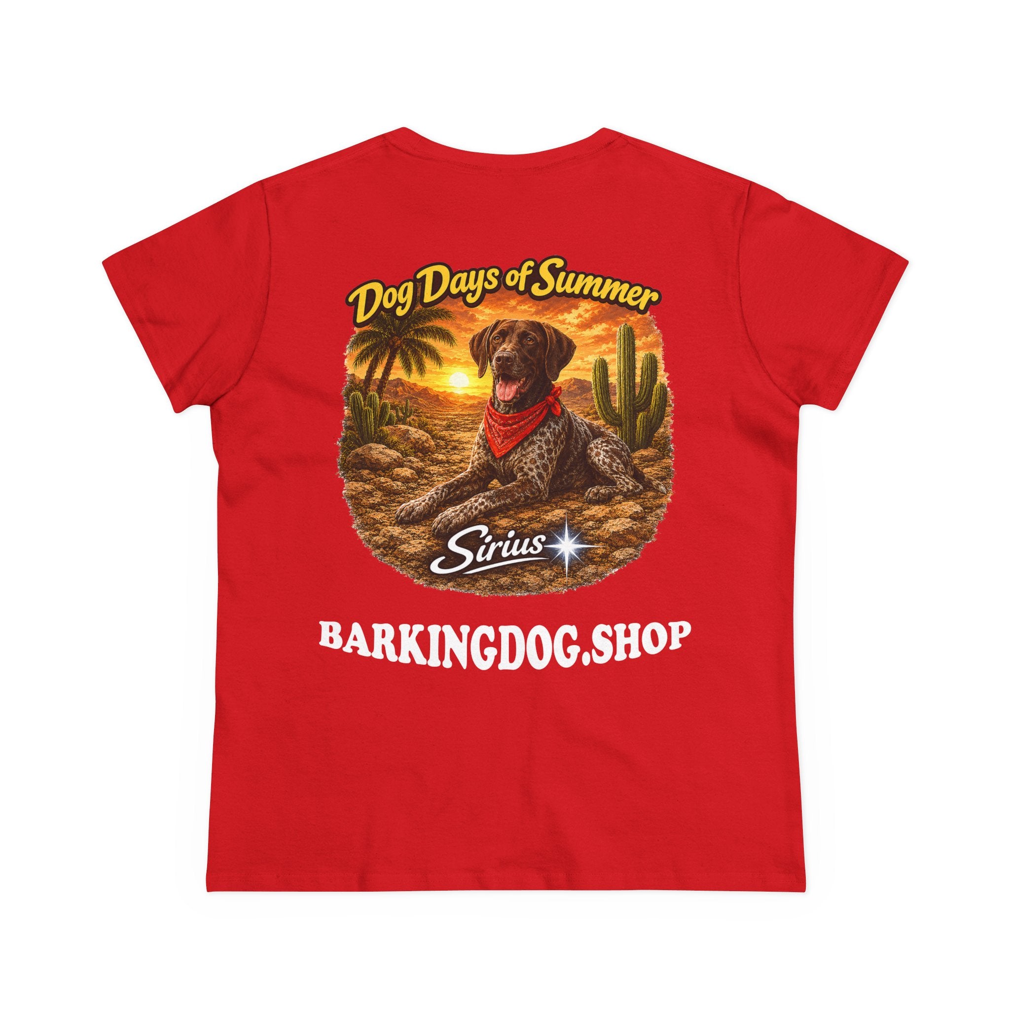 German Shorthair Pointer Dog Cactus T-Shirt Wag On™ Dog Days of Summer
