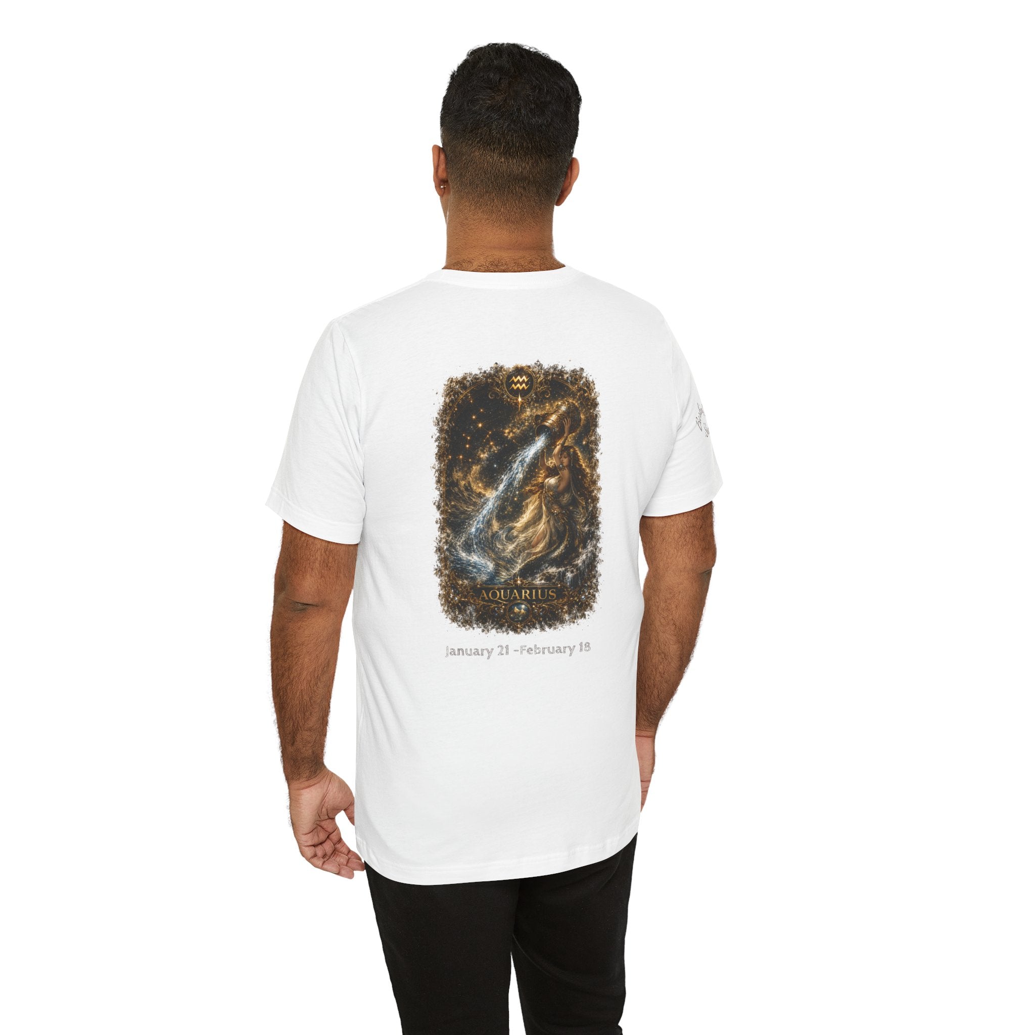 Aquarius Zodiac Tee — Constellation Water Bearer Graphic T-Shirt