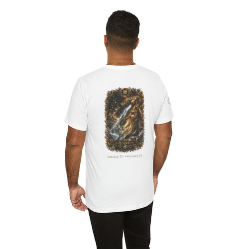 Aquarius Zodiac Tee — Constellation Water Bearer Graphic T-Shirt