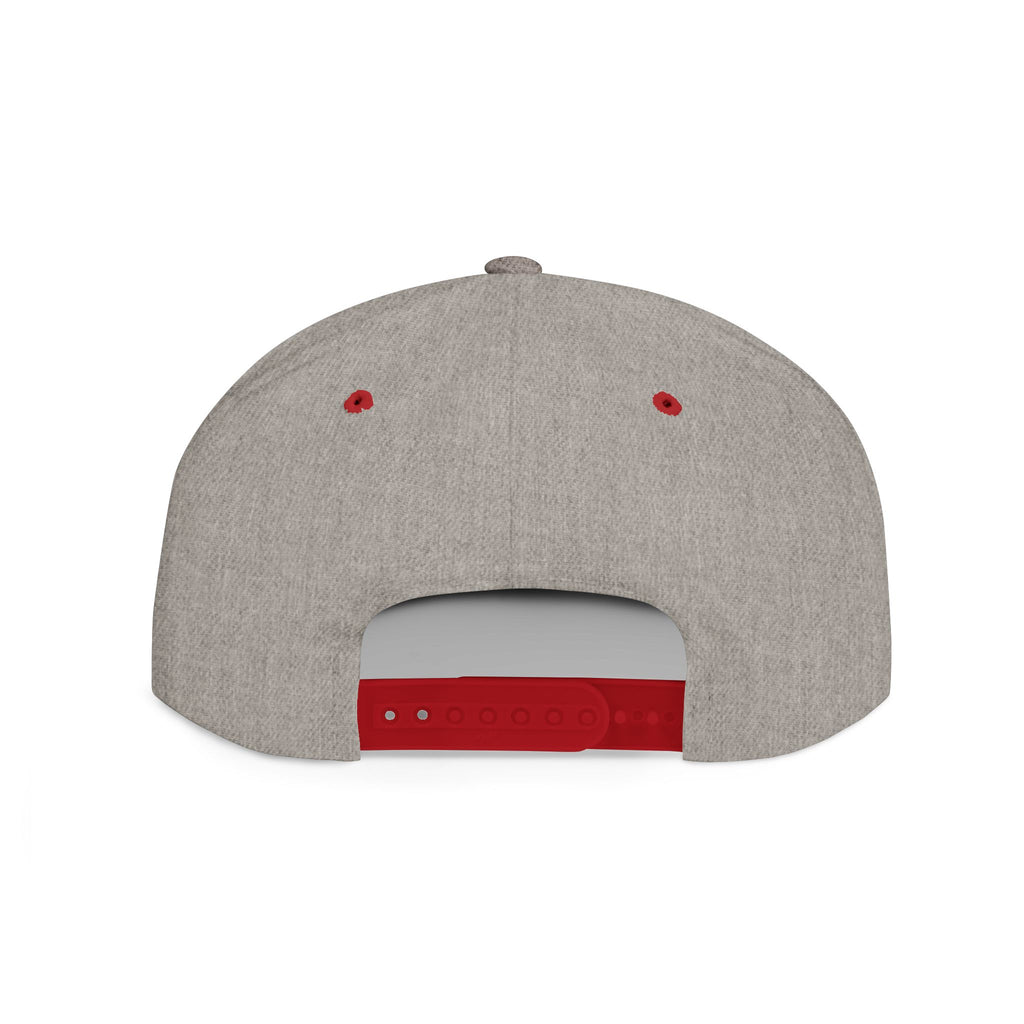 Wag On Snapback Hat — Embroidered Howling Dog Flat Bill Cap