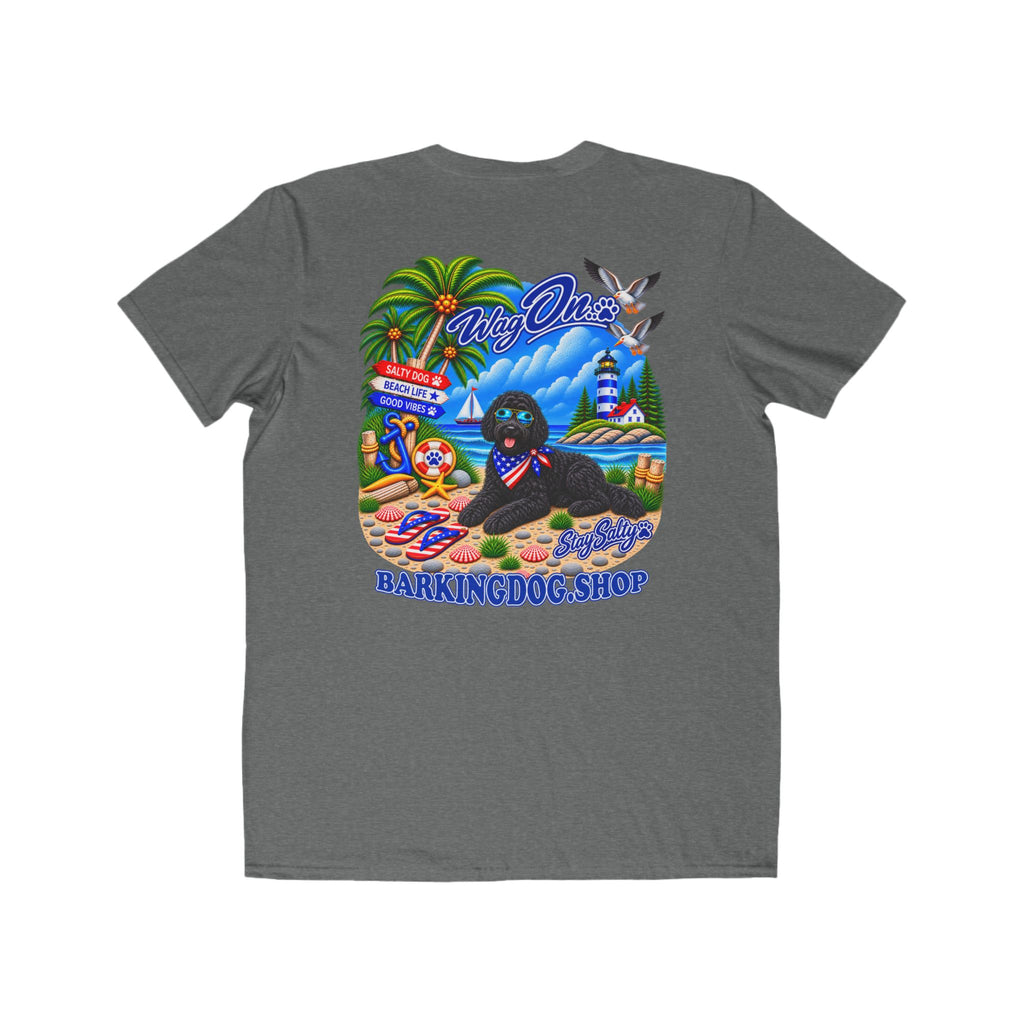 Black Bernedoodle Stay Salty T Shirt Beach Collection Salty Pup Beach Life Graphic Tee Wag On BarkingDog Shop
