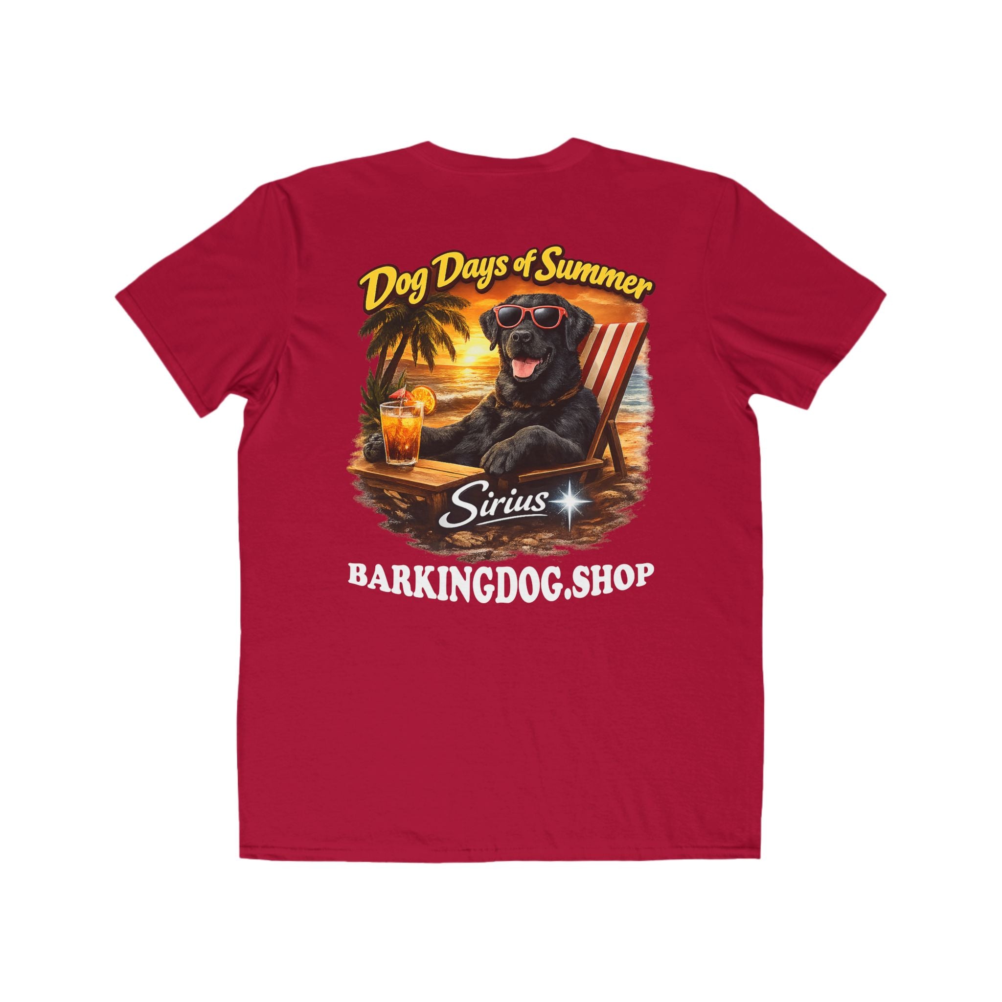 Black Labrador Beach Chair T-Shirt Wag On™ Dog Days of Summer
