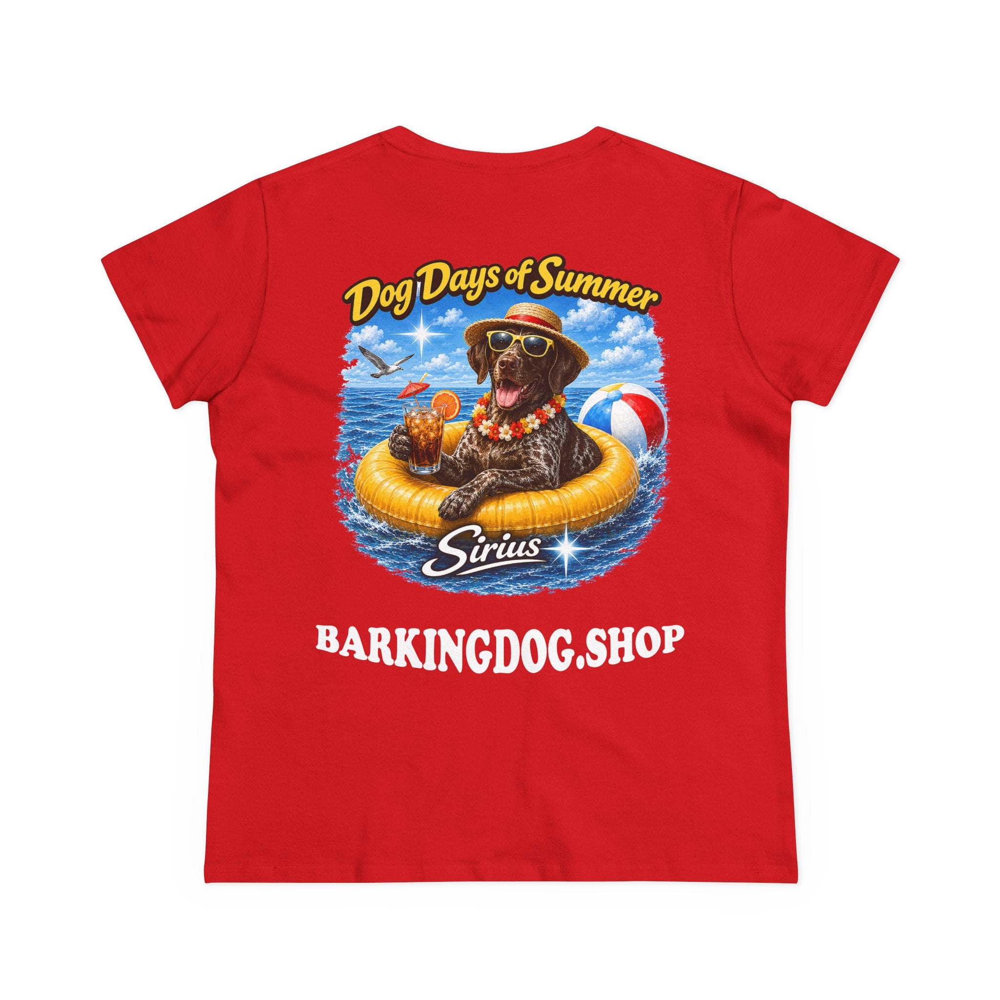 German Shorthair Pointer Dog Inner Tube T-Shirt Wag On™ Dog Days of Summer