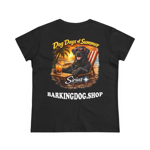 Black Labrador Dog Beach Chair T-Shirt Wag On™ Dog Days of Summer