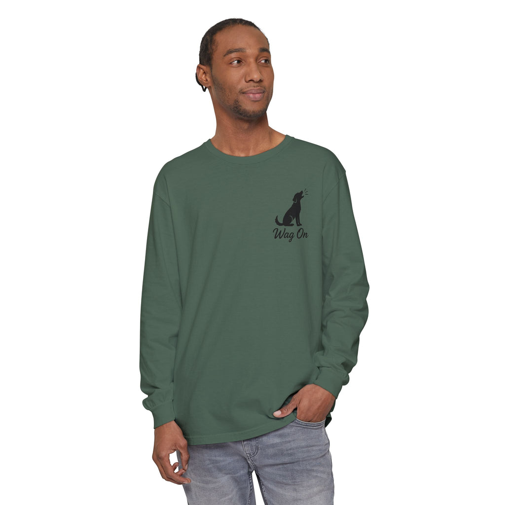 Freedom 250 Grand Prix Long Sleeve T-Shirt — "Wag On" Dog Rally Race Tee