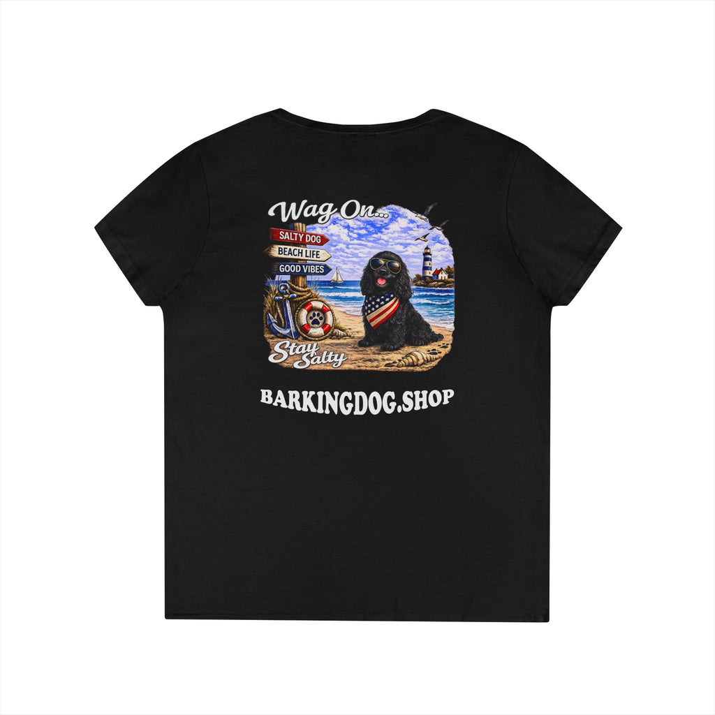 Cocker Spaniel Dog Beach T Shirt Wag On™ Stay Salty
