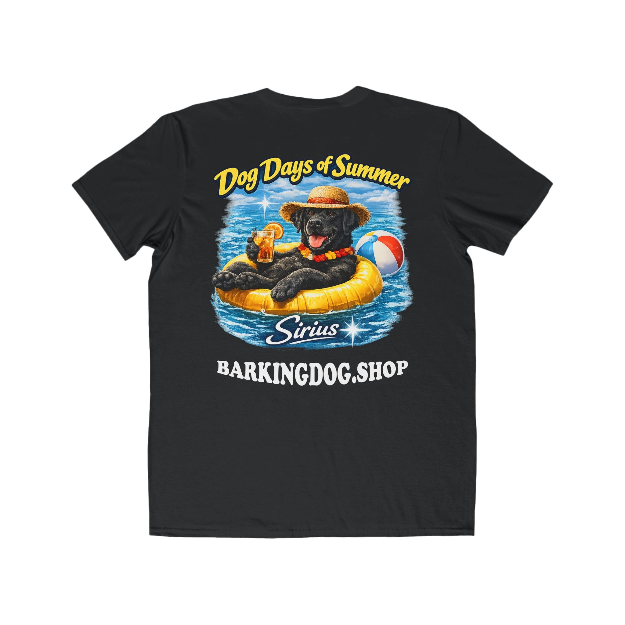 Black Labrador Inner Tube T-Shirt Wag On™ Dog Days of Summer