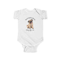 Pug Puppy Infant Bodysuit Babies and Puppies Collection Wag On Baby Onesie BarkingDog Shop