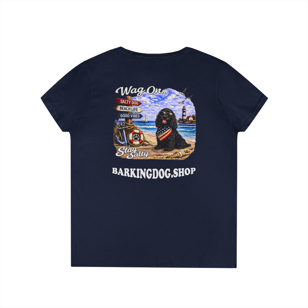 Cocker Spaniel Dog Beach T Shirt Wag On™ Stay Salty
